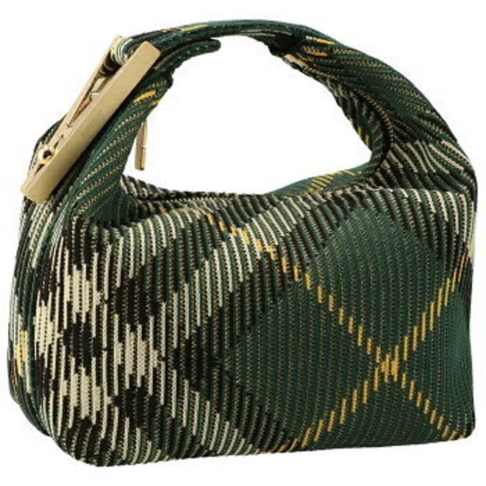 Burberry Peg Hobo Bag Check Duffle Handbag